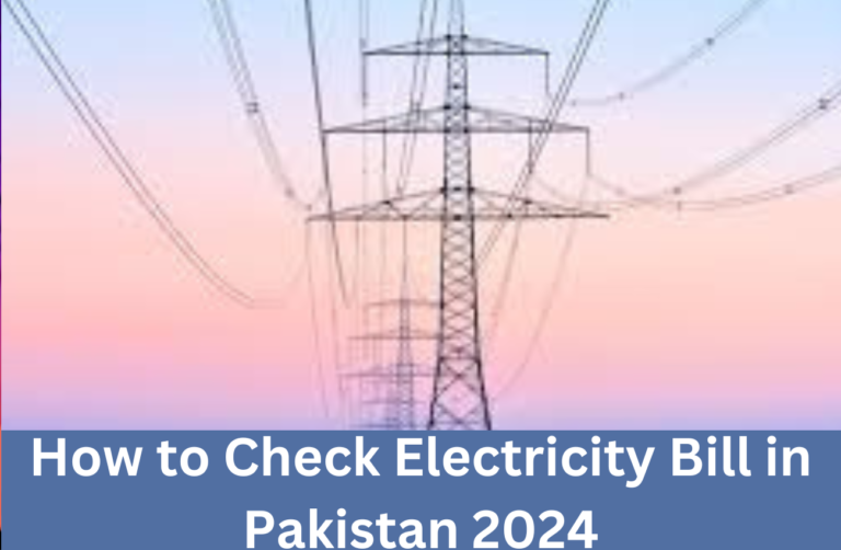 How to Check Electricity Bill in Pakistan